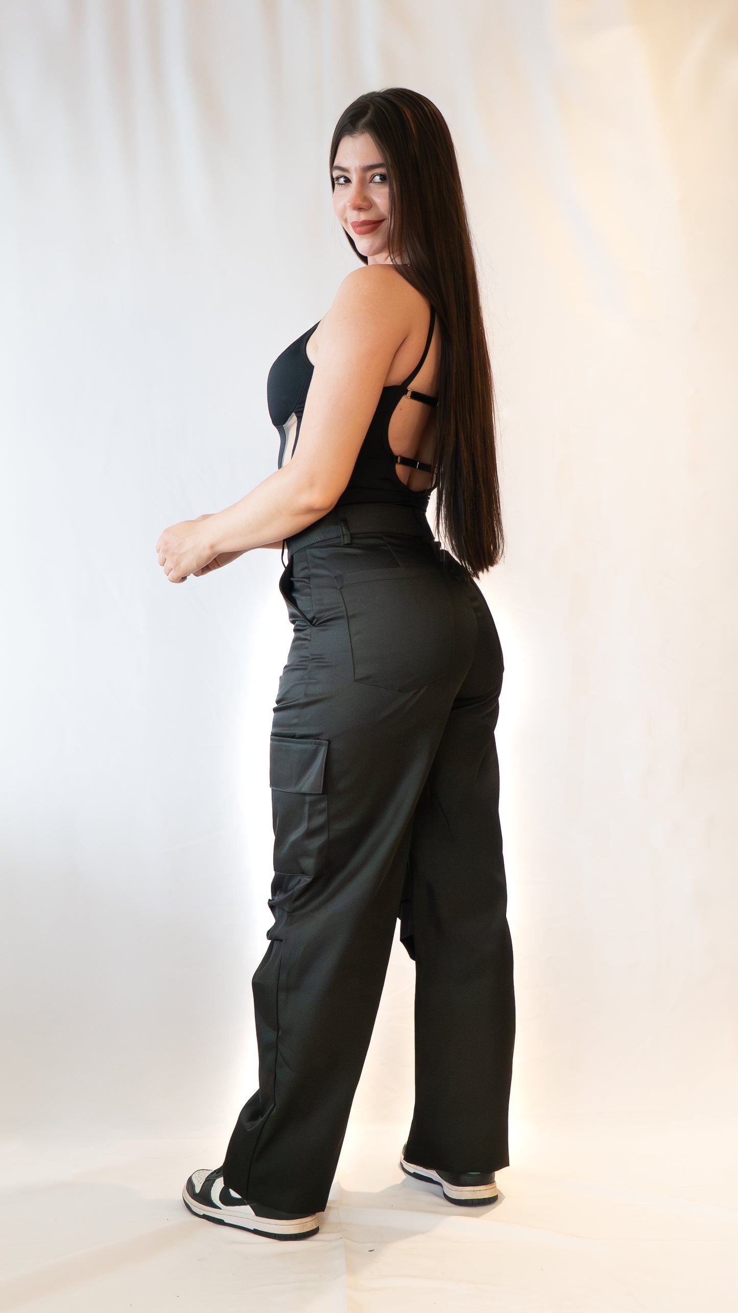 Pantalón CARGO Elegance Sport (Negro)