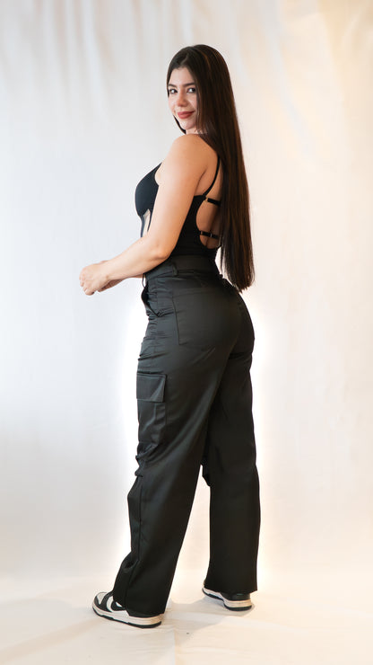 Pantalón CARGO Elegance Sport (Negro)