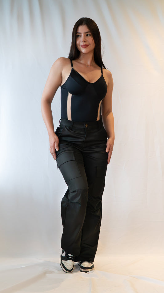 Pantalón CARGO Elegance Sport (Negro)